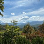 ) Majestic views of the Great Smoky Mountains looking out from the preserved property